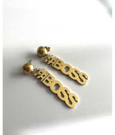 Brincos Girl Boss Gold