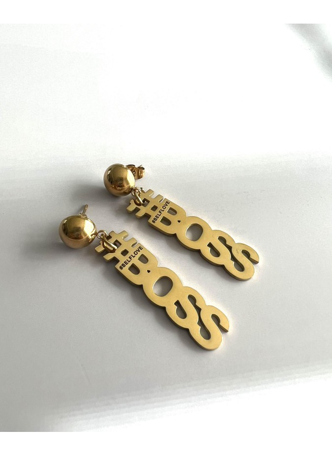 Brincos Girl Boss Gold