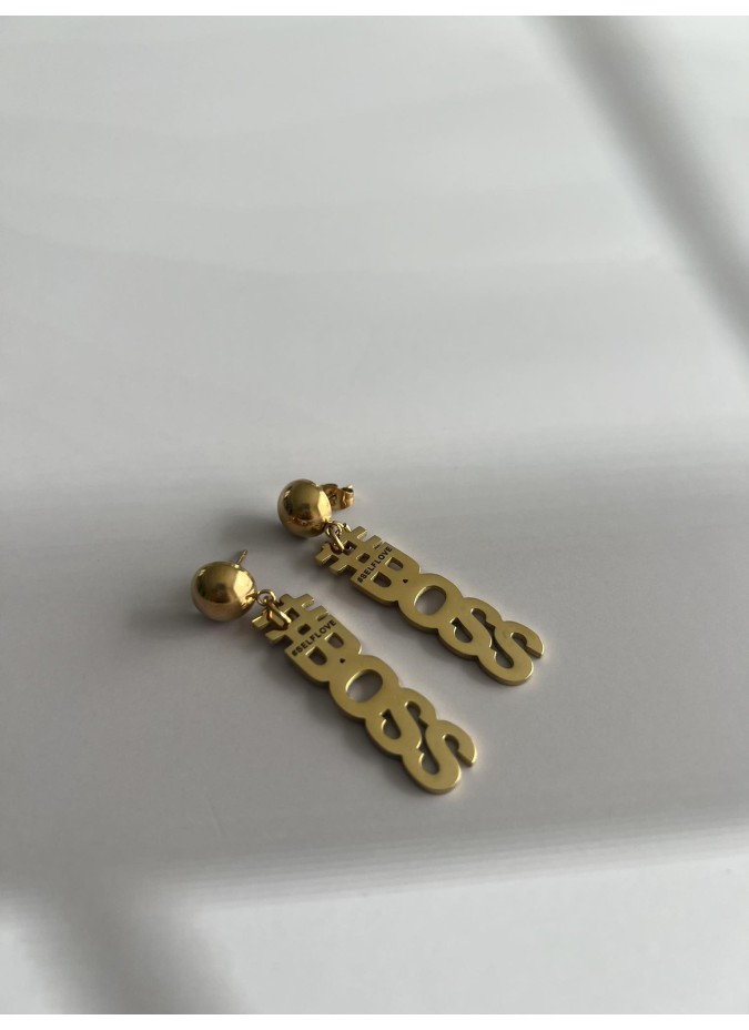 Brincos Girl Boss Gold