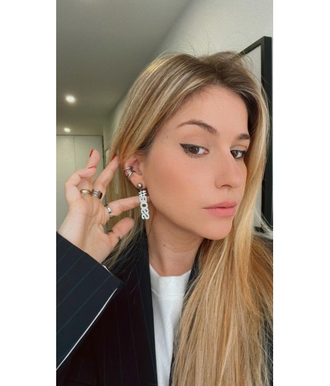 Brincos Girl Boss Silver