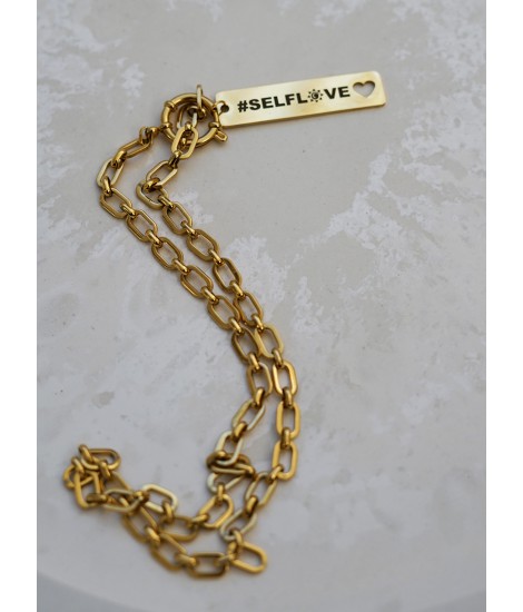 Colar placa selflove