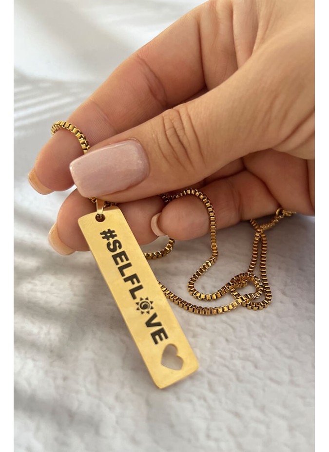 Colar placa selflove