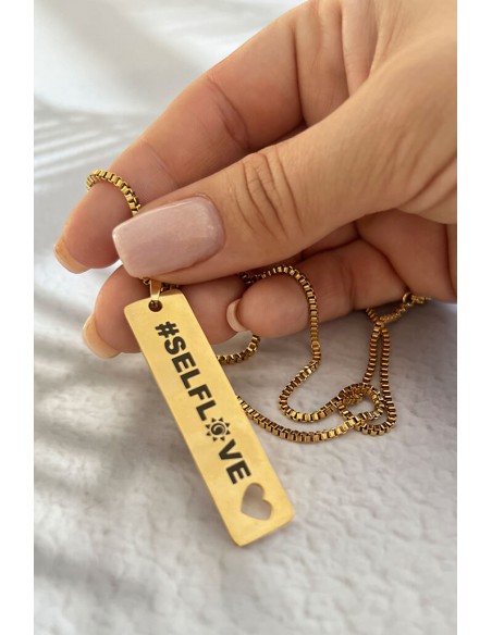Colar placa selflove
